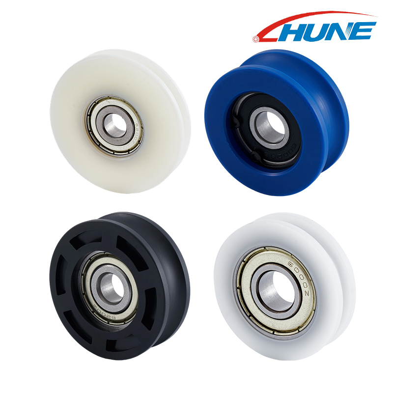 U Groove Pulley Wheel 6100zz 6200zz Hướng dẫn mang theo dõi con lăn băng chuyền trượt