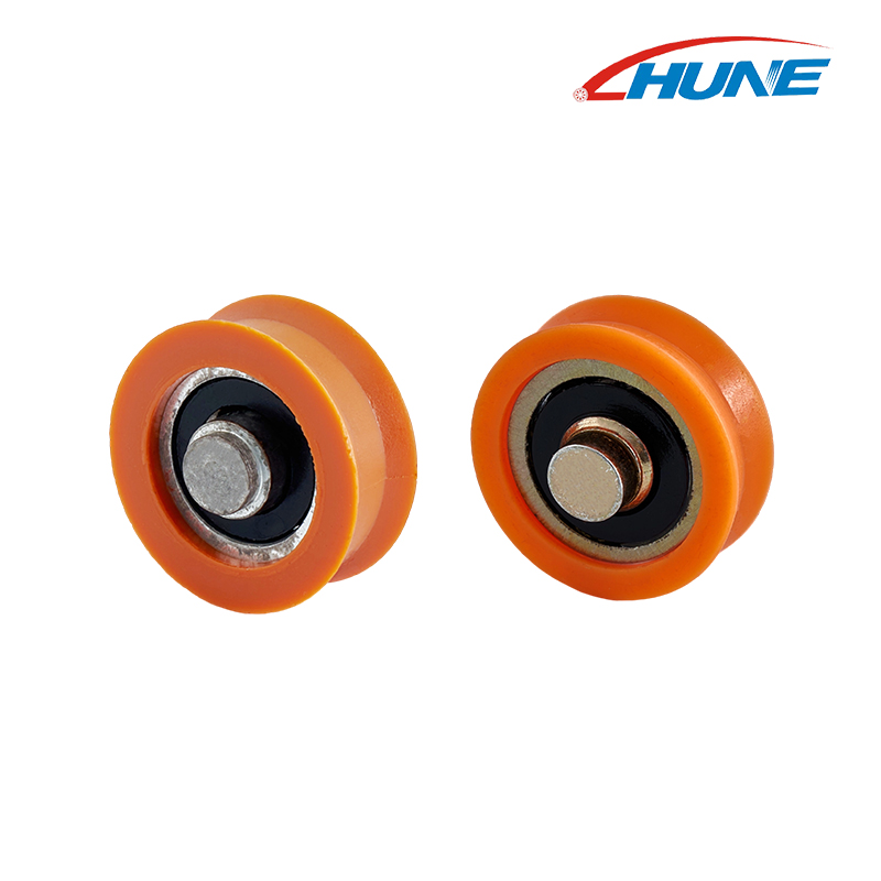 Ròng rọc bằng nhựa/nylon với con lăn sợi vít cho cửa trượt