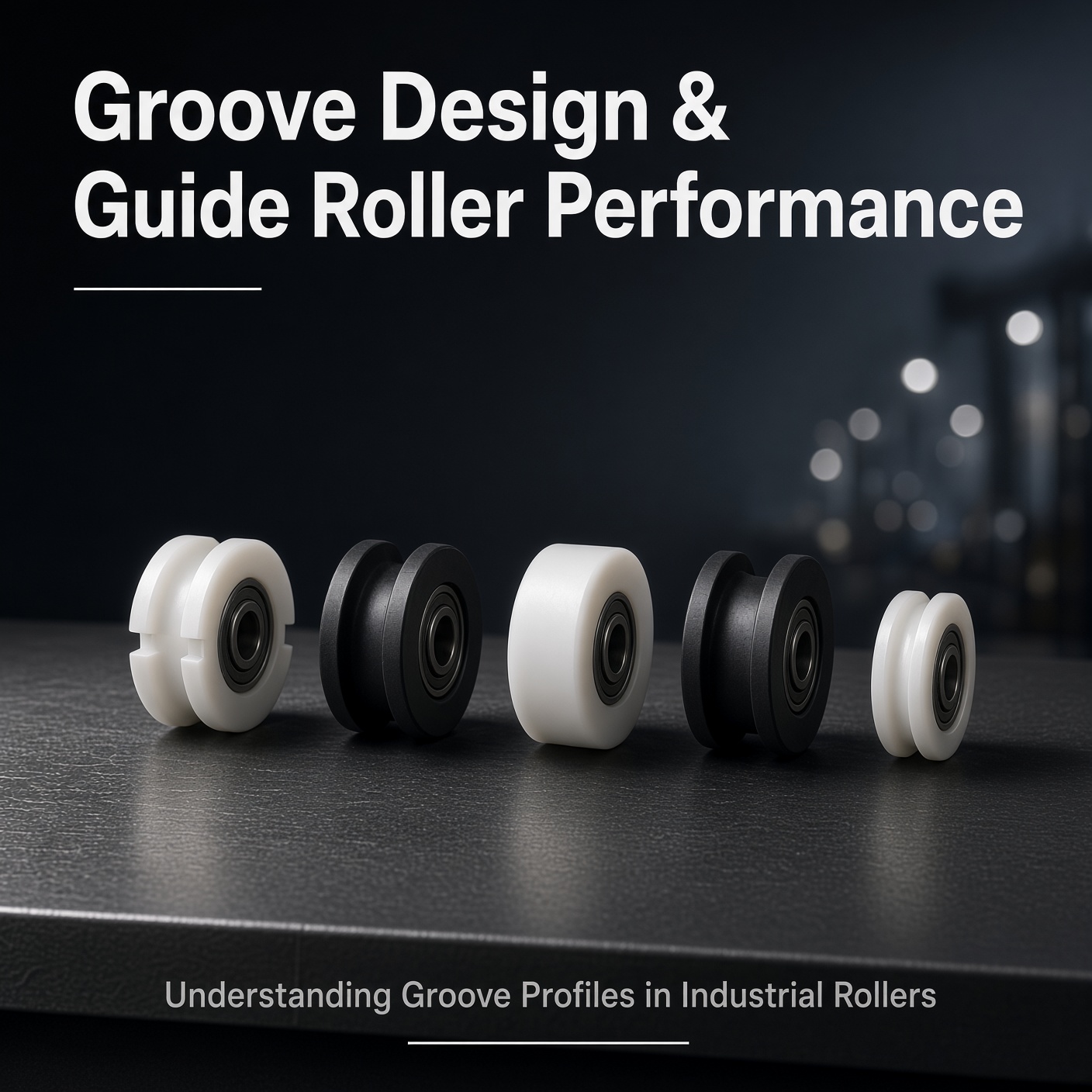  Thiết kế rãnh ảnh hưởng như thế nào đến hiệu suất con lăn dẫn hướng công nghiệp